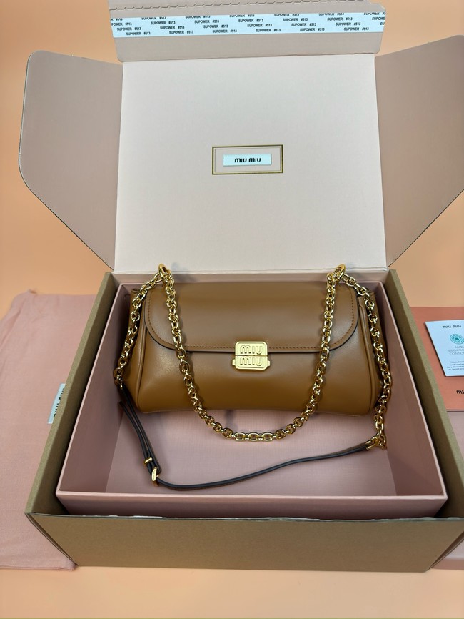 MIU MIU Leather Shoulder Bags 2233 brown