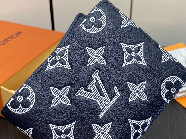 Louis Vuitton Multiple Wallet M83379 Ink Blue&White