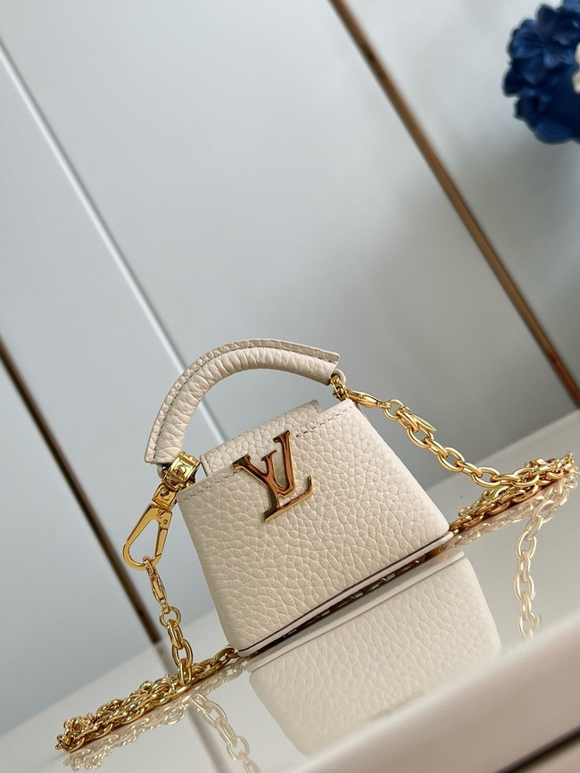 Louis Vuitton Capucines NANO M48865 Cream