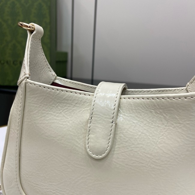 GUCCI JACKIE NOTTE MINI BAG 782889 Ivory patent leather