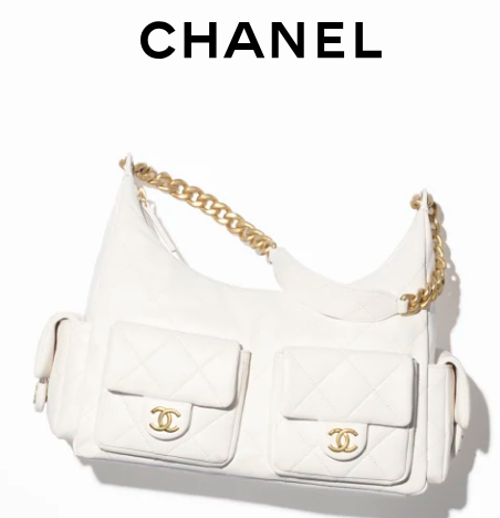 Chanel MAXI HOBO BAG AS5339 WHITE