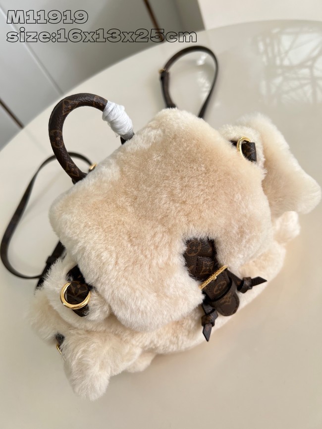 Louis vuitton Nano Teddy Backpack M11919 Cream