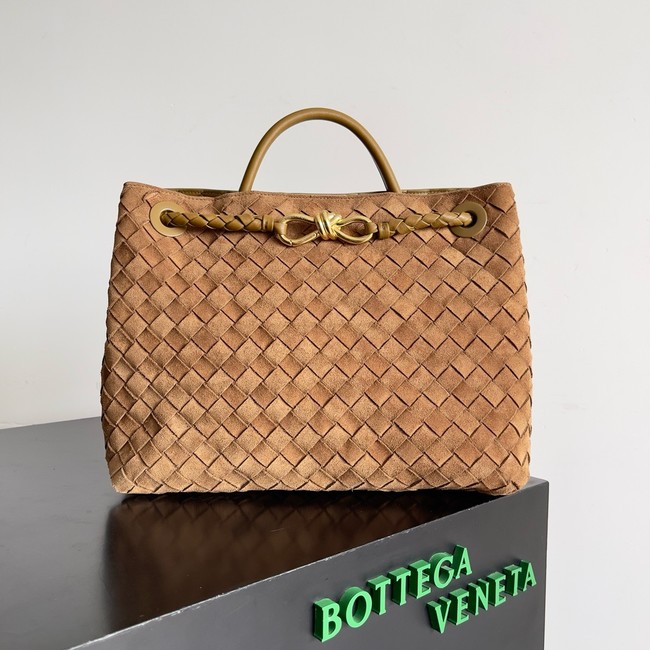 Bottega Veneta Medium Andiamo Suede 766016 brown