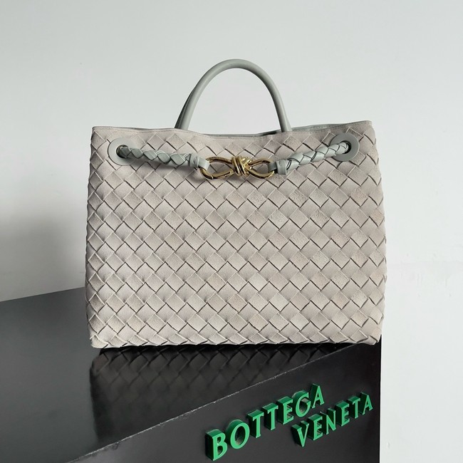 Bottega Veneta Medium Andiamo Suede 766016 gray