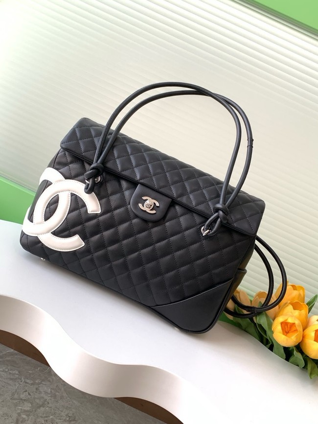 Chanel TOP HANDLE BAG AS6338 black&white