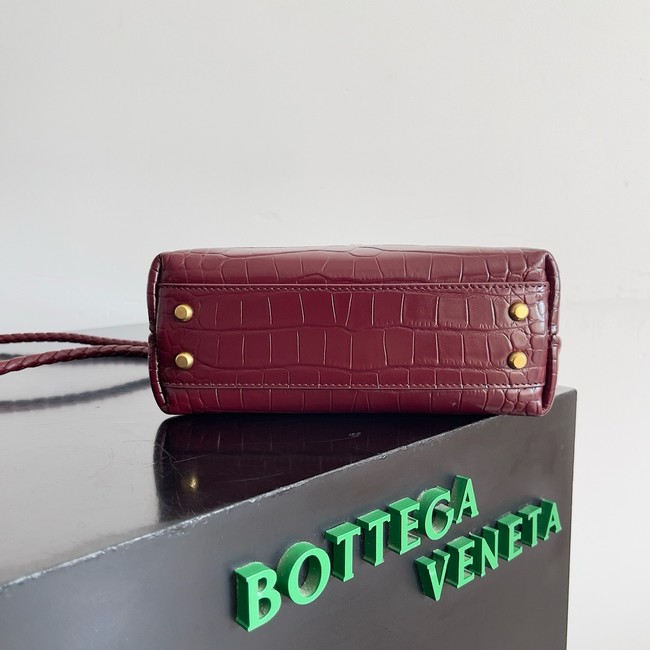 Bottega Veneta Mini Andiamo alligator leather 805232 Barolo