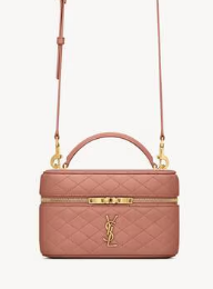 SAINT LAURENT GABY VANITY BAG IN LAMBSKIN 7667311 BARELY PINK