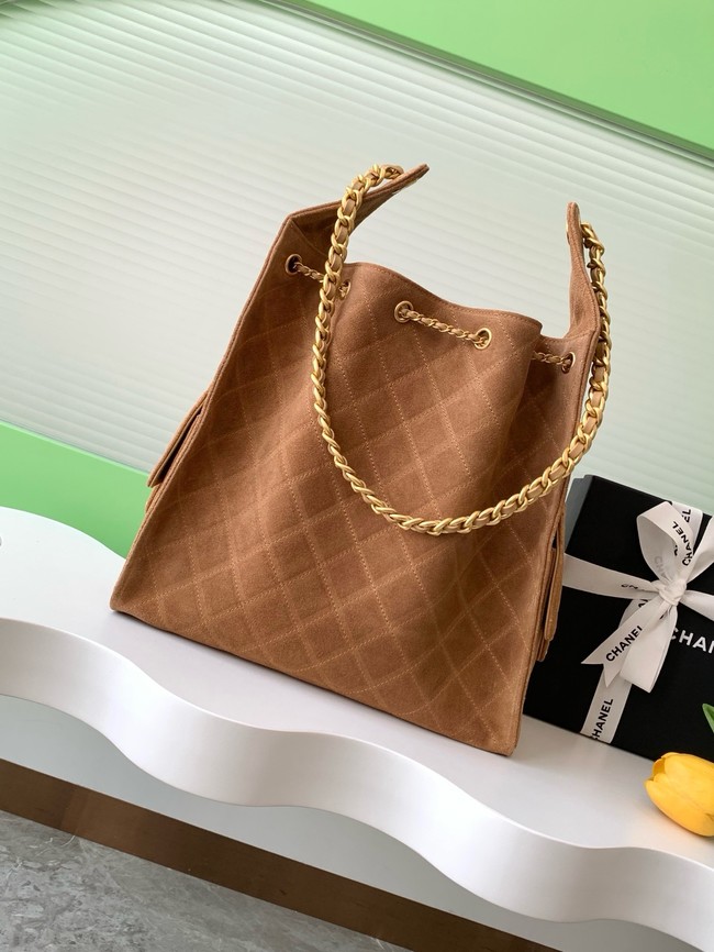 Chanel SUEDE HOBO BAG AS5311 brown