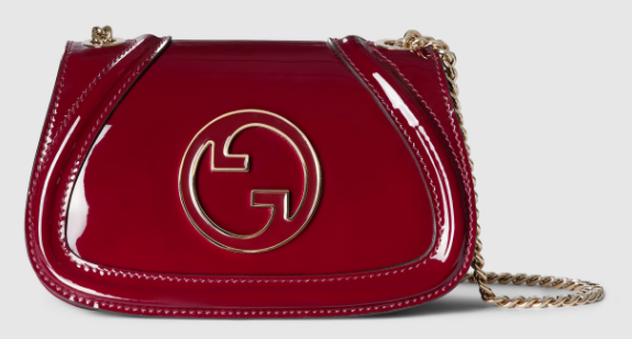 GUCCI BLONDIE MINI SHOULDER BAG 815711 Rosso Ancora red