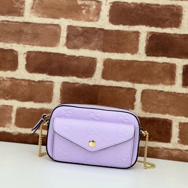 Gucci GG SUPER MINI SHOULDER BAG 781554 Purple