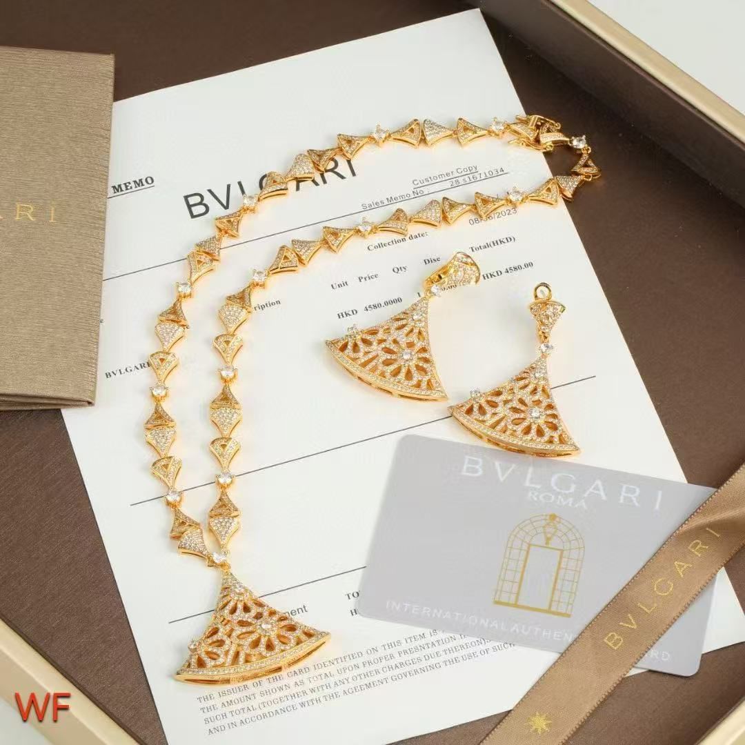 BVLGARI necklace&Earring BV80902 Gold