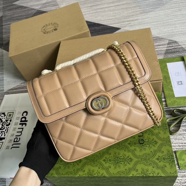 GUCCI SMALL SHOULDER BAG 740834 Apricot