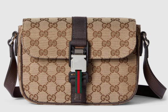 Gucci MINI GG CROSSBODY BAG 802100 Brown