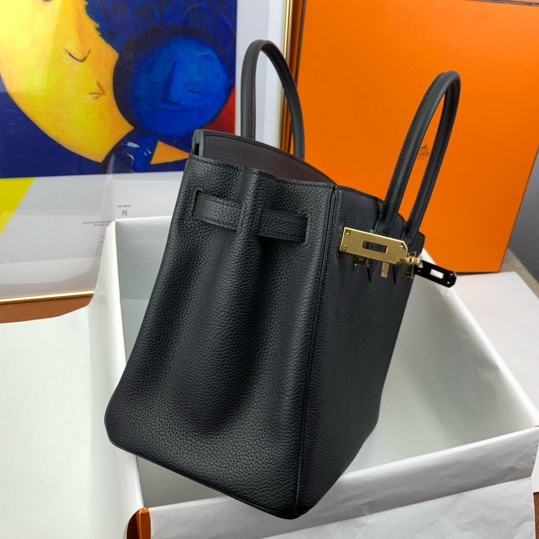 Hermes Birkin Tote Bag Original Togo Leather BK35 Black