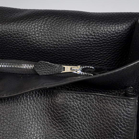 Hermes Steve 32CM Mens Bag Clemence Black