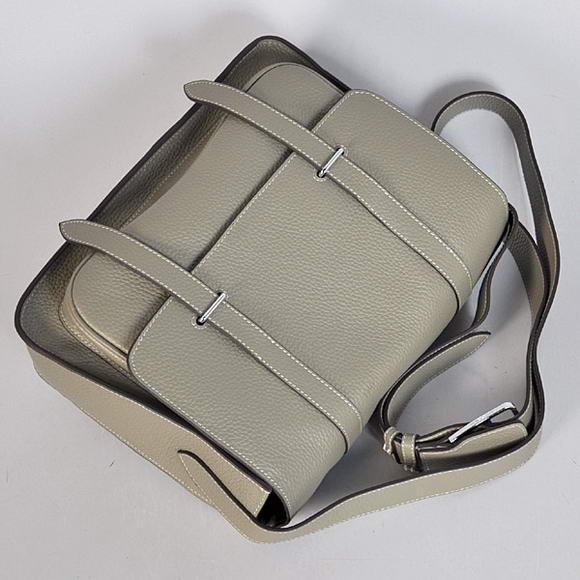 Hermes Steve 32CM Mens Bag Clemence Grey