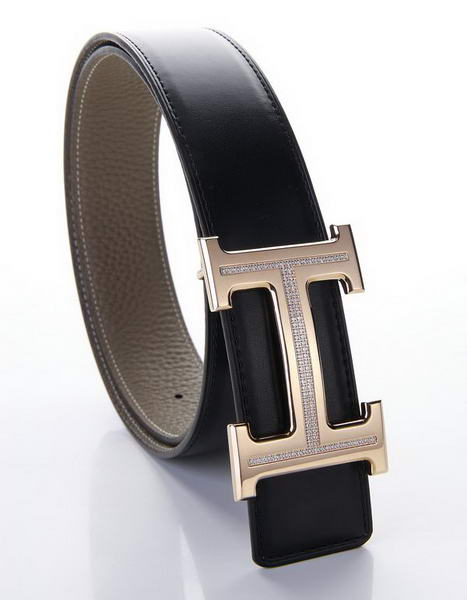 Hermes Belts Original Leather Diamond Everose Khaki