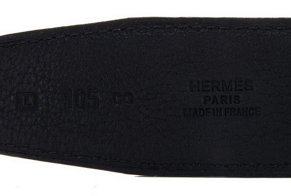 Hermes Belts Original Leather Diamond Golden Black