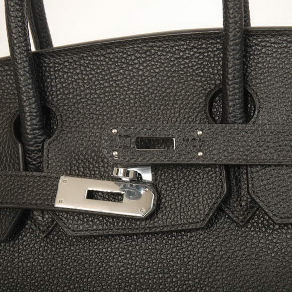 Hermes Birkin 30CM Tote Bags Smooth Togo Leather Black