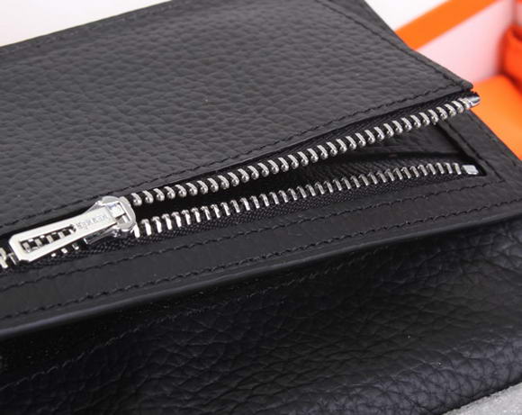 Hermes Bearn Japonaise Bi-Fold A208 Black