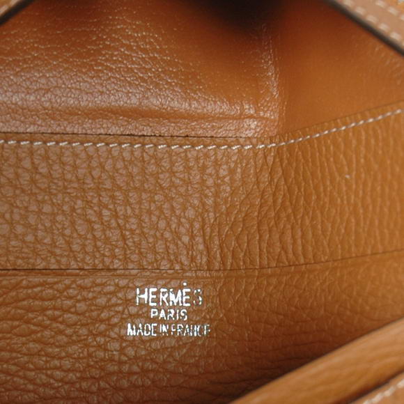 Hermes Bearn Japonaise Tri-Fold Wallet H308 Camel