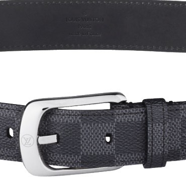 Louis Vuitton Graphite Ellipse Belt M6821S