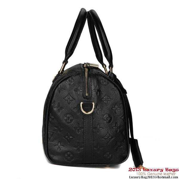 Louis Vuitton Monogram Empreinte Speedy Bandouliere 25 M40762 Black