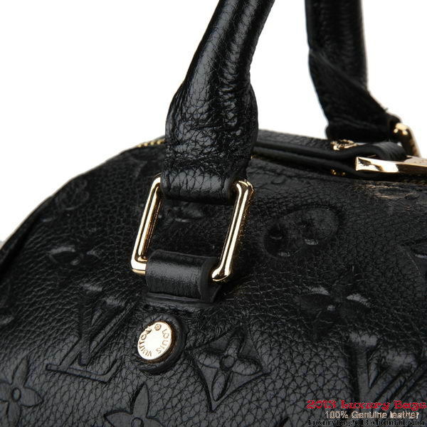 Louis Vuitton Monogram Empreinte Speedy Bandouliere 25 M40762 Black