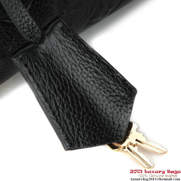 Louis Vuitton Monogram Empreinte Speedy Bandouliere 25 M40762 Black