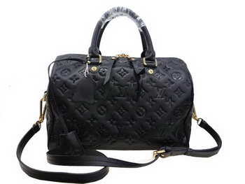 Louis Vuitton Monogram Empreinte Speedy 30 M40762 Black