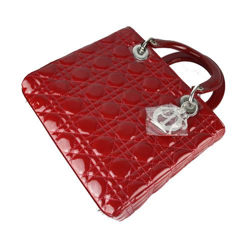 Christian Lady Dior Red Patent Leather Bag 9928