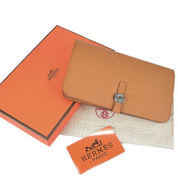 Hermes Dogon Wallet Travel Case H001 Camel