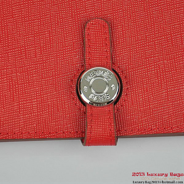 Hermes Dogon Wallet Travel Case H001 Red