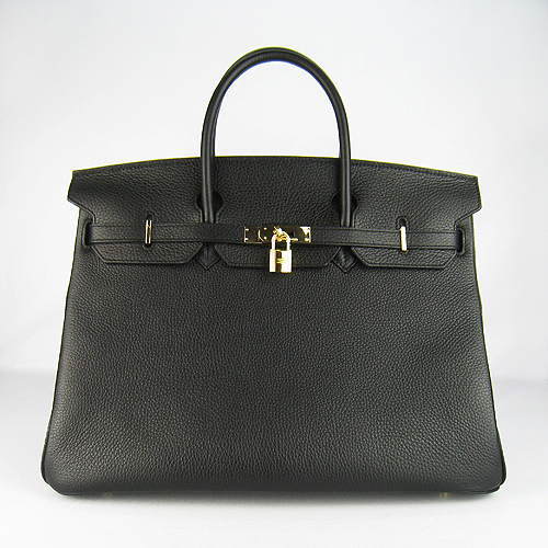 Hermes Birkin 40CM Togo Bag Black 6099 Gold