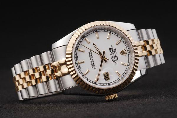 Rolex Datejust Golden&White Surface Men Watch-RD2366