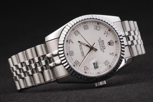 Rolex Datejust Silver Bezel&White Surface Watch-RD2392