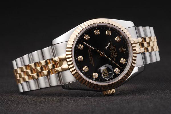 Rolex Datejust Stainless Steel Black Surface Watch-RD2378