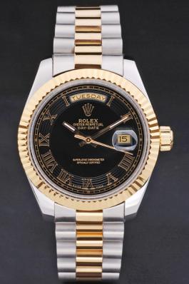 Rolex Day-Date Golden Black Surface Watch-RD2879