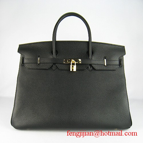 Hermes Birkin 40cm Togo Bag Black 6099