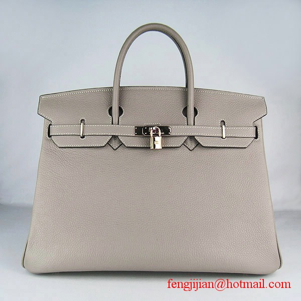 Hermes Birkin 40cm Togo Bag Grey 6099