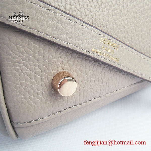 Hermes Kelly 32cm Togo Leather Bag Grey 6108