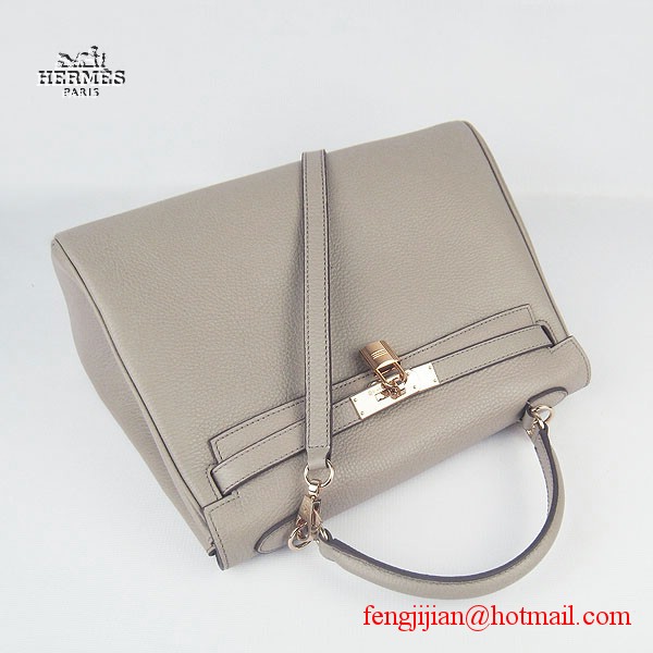 Hermes Kelly 32cm Togo Leather Bag Grey 6108