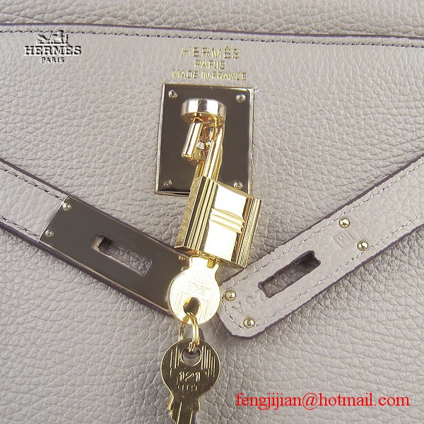 Hermes Kelly 32cm Togo Leather Bag Grey 6108