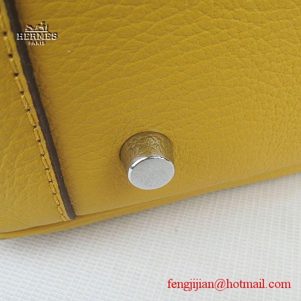 Hermes Women Shoulder Bag Yellow 6208