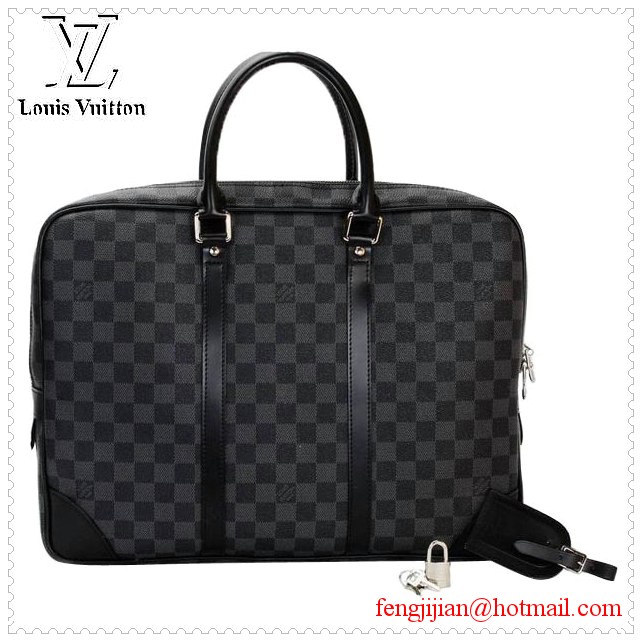 Louis Vuitton Damier Graphite Canvas Porte Documents Voyage GM N41123