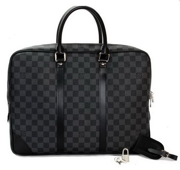 Louis Vuitton Damier Graphite Canvas Popte-Documents Voyage N41125