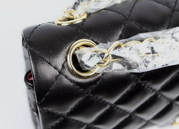 Chanel 2.55 Quilted Flap Handbag A1112 Black with Gold Hardware