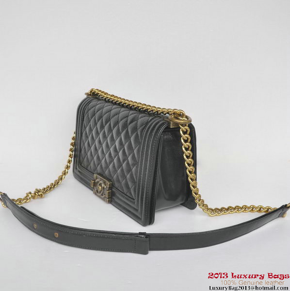 Boy Chanel Flap Shoulder Bag Iridescent Leather A67086 Black Boy Chanel Flap Shoulder Bag Iridescent Leather A67086 Black