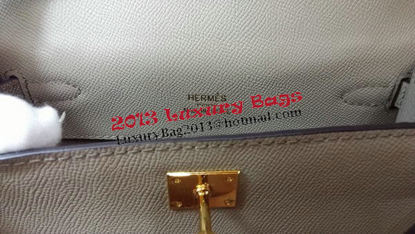 Hermes MINI Kelly 22cm Tote Bag Calf Leather K011 Grey Hermes MINI Kelly 22cm Tote Bag Calf Leather K011 Grey