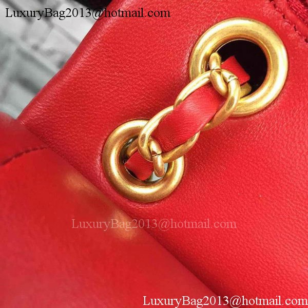 Chanel 2.55 Series Flap Bag Red Lambskin Chevron Leather A5023 Gold Chanel 2.55 Series Flap Bag Red Lambskin Chevron Leather A5023 Gold